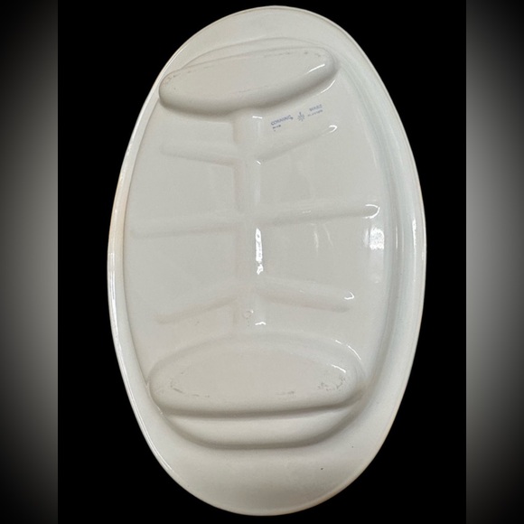 RARE! Corning Ware Steak Platter-P-19 Blue Cornflower-Serving Dish-2 available - Picture 4 of 10